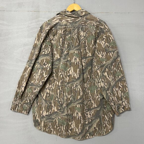 Vintage Mossy Oak Companions Foliage Camo Flannel Button Up Shirt XL - Picture 4 of 6